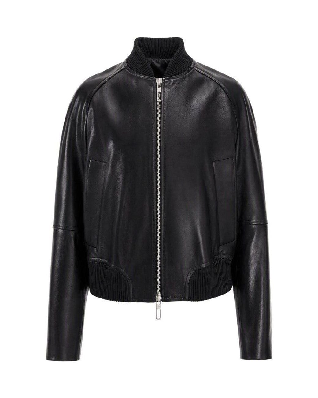 Sportmax Black Solid Mandarin Collar Jacket