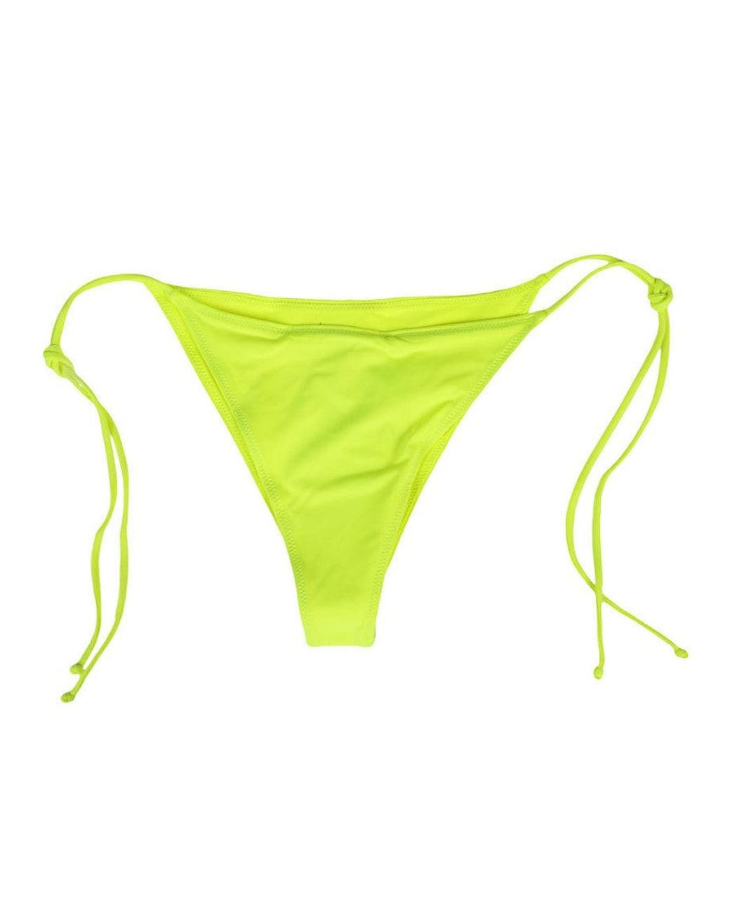 Mc2 Saint Barth Yellow String Brazilian Bikini Bottom