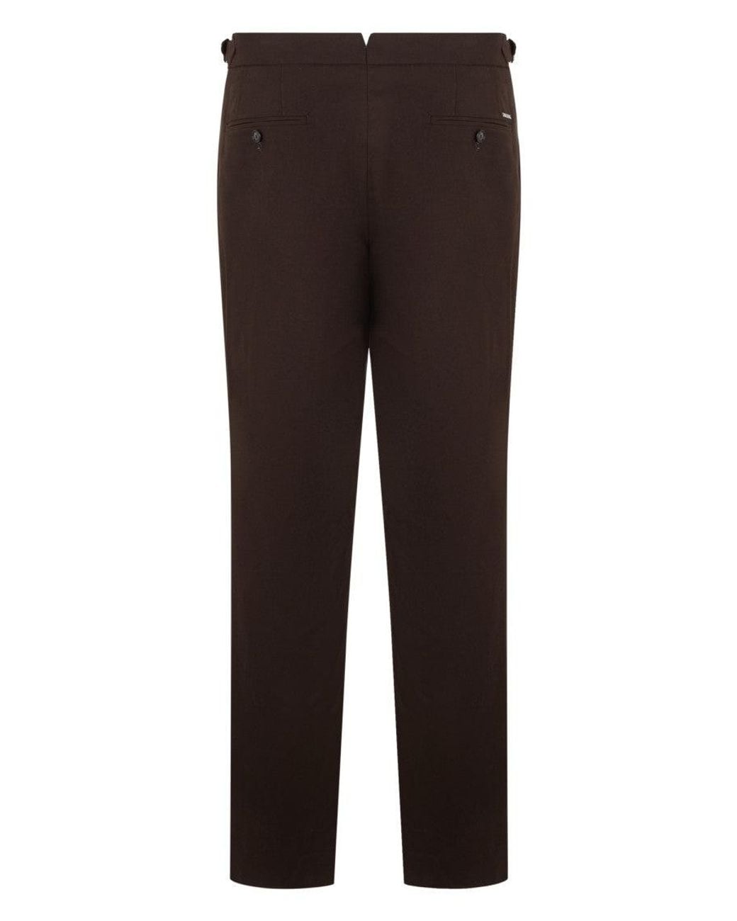 Boss Brown Dark Tapered Trousers for men