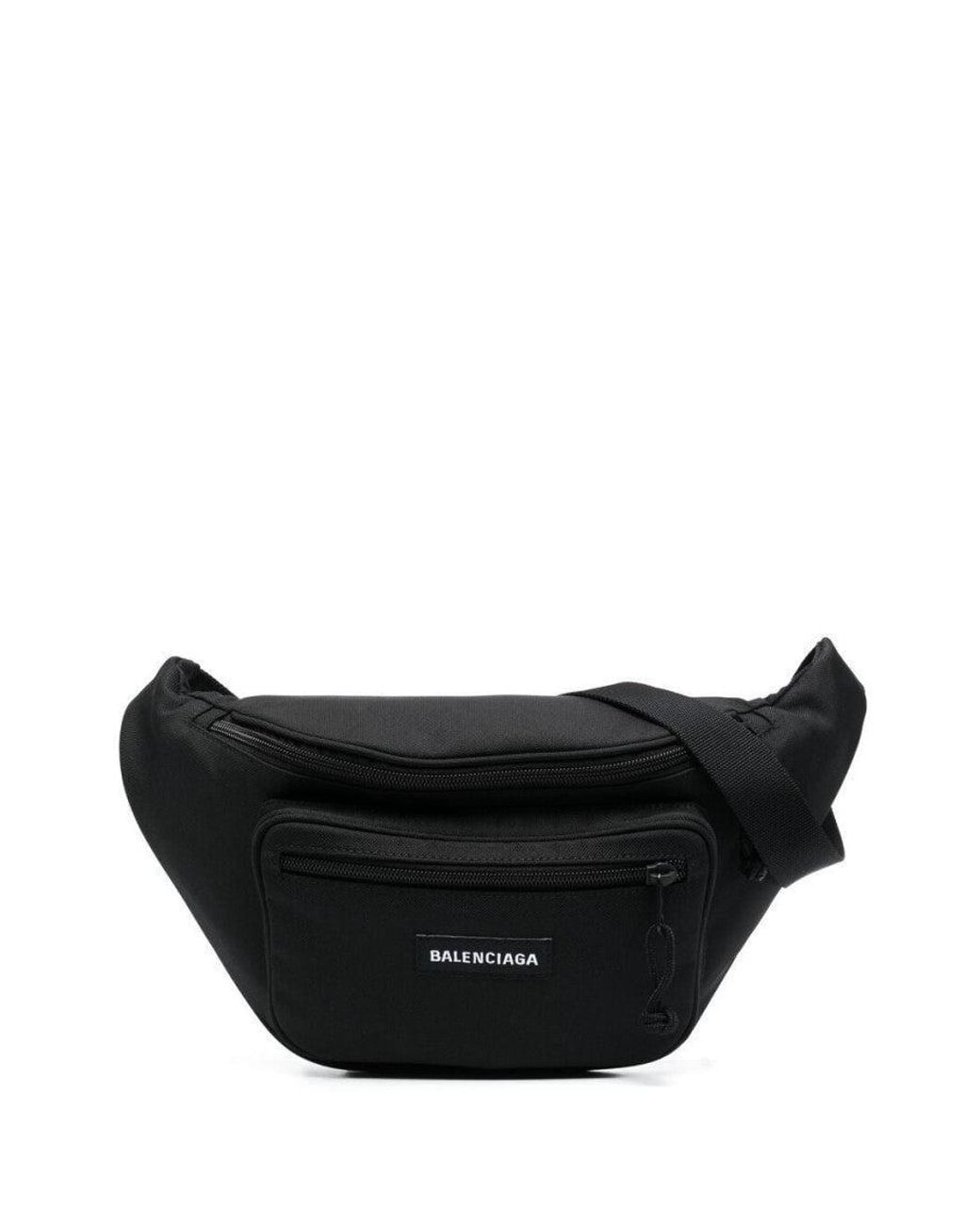 Balenciaga Black Explorer Recycled Nylon Belt Bag for men