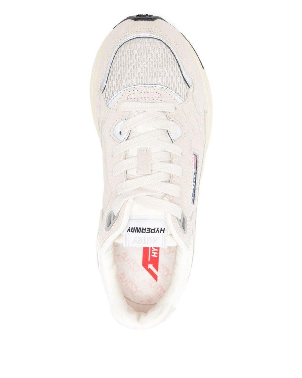 Autry White Lace Up Sneakers