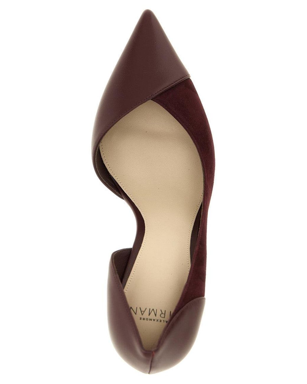 Alexandre Birman Brown Burgundy Patricia Pumps