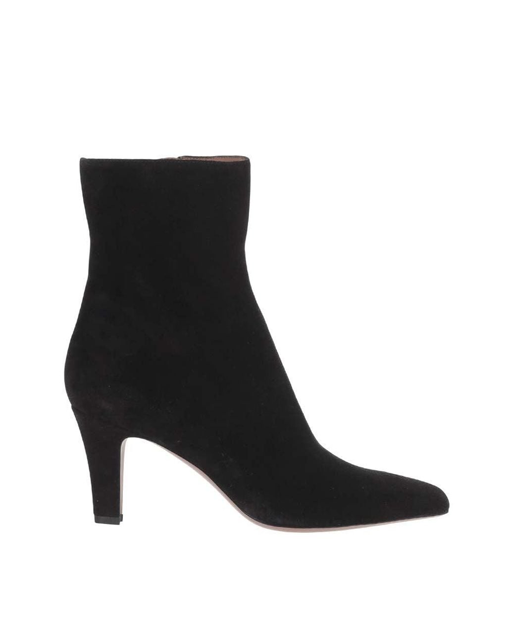 Paris Texas Black Suede Ankle Boots