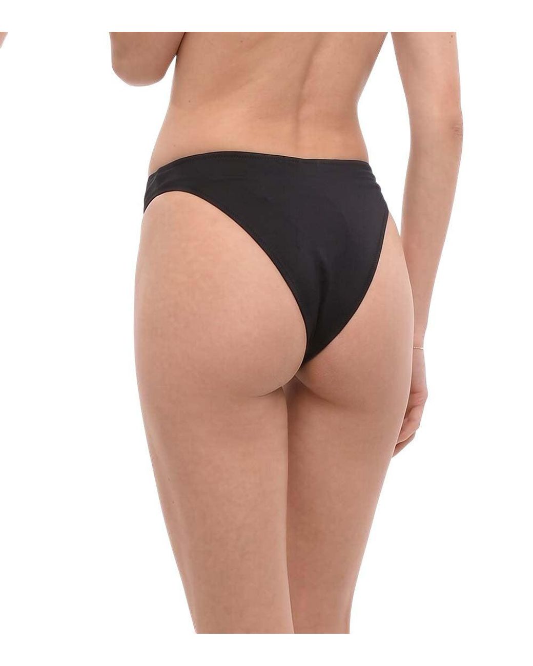 DIESEL Black Logo Bikini Bottom Swimwear