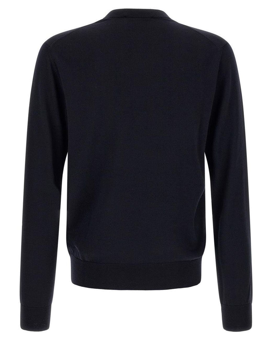 Dolce & Gabbana Blue Embroidered Sweater for men