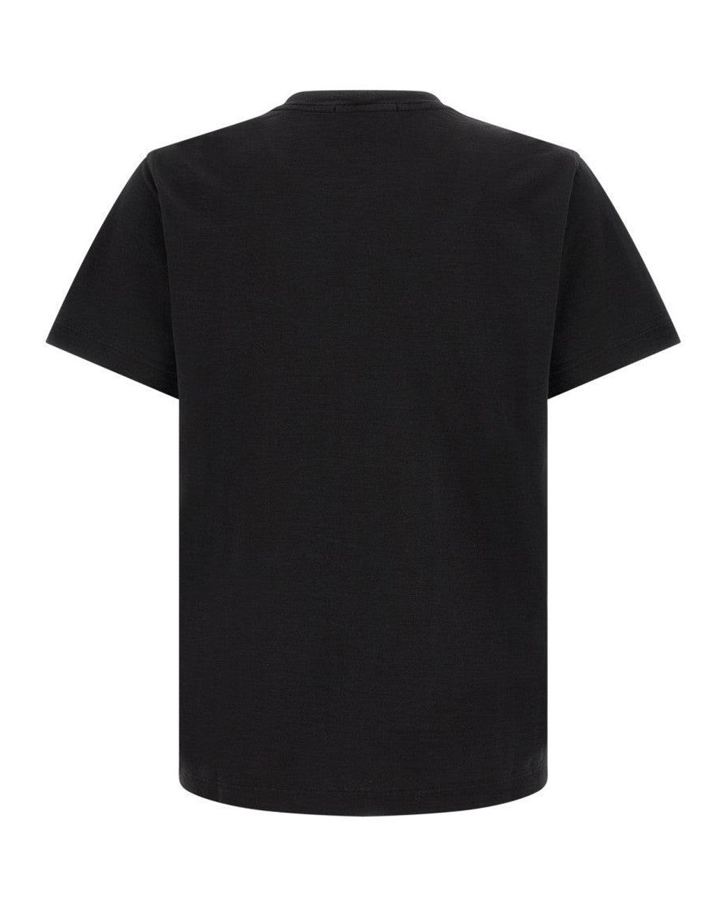 Stone Island Black 'Badge Ghost' T-Shirt for men