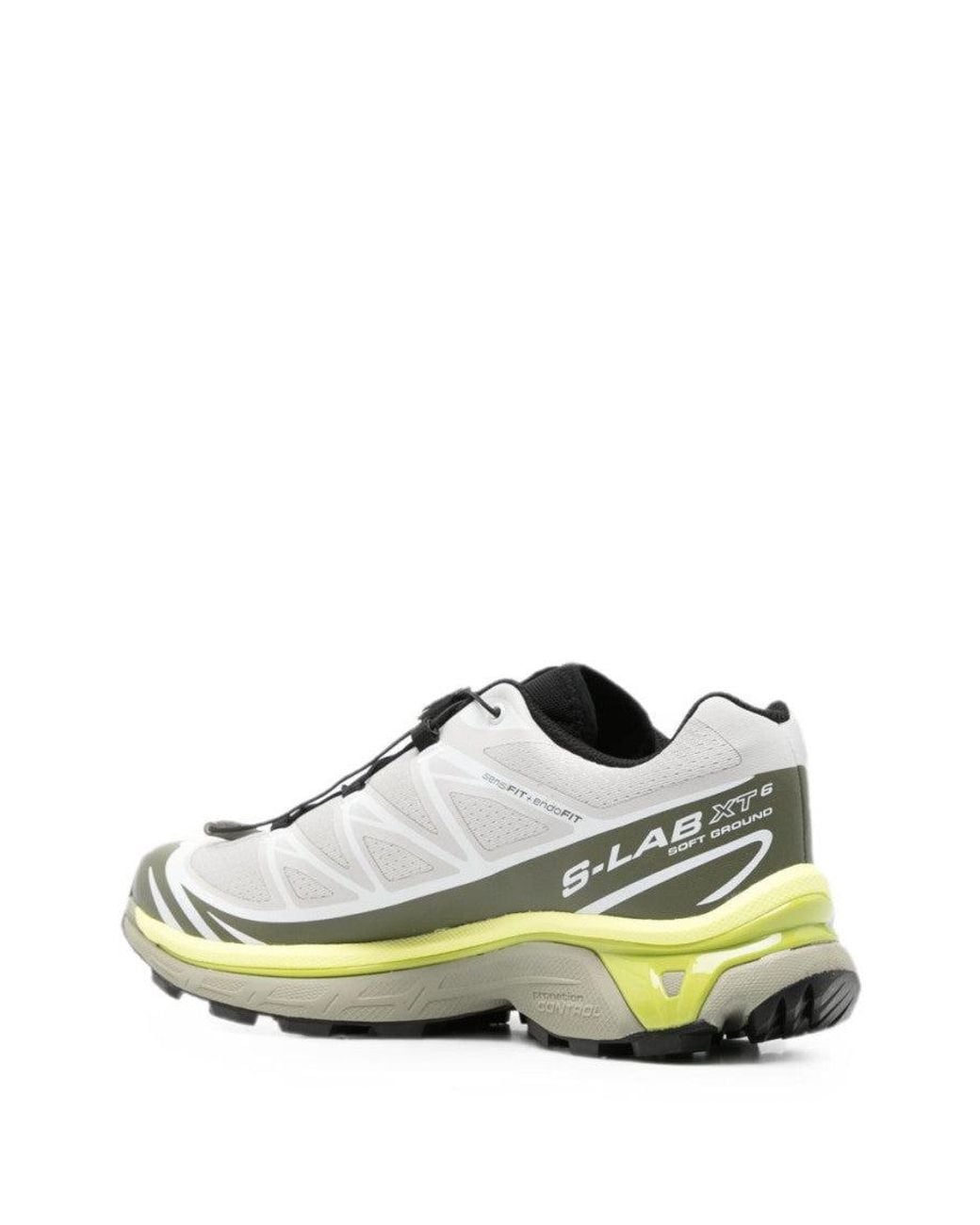 Salomon White Color Block Sneakers