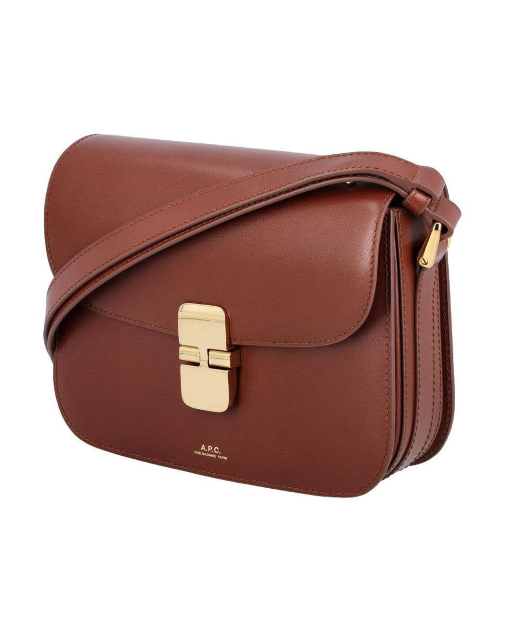 A.P.C. Brown Grace Small Crossbody Bag