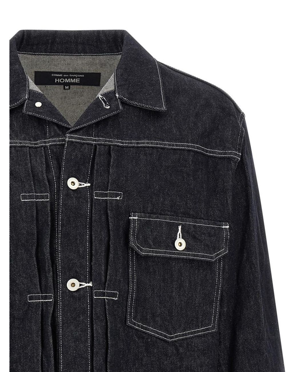 Comme des Garçons Blue Boxy Jacket for men