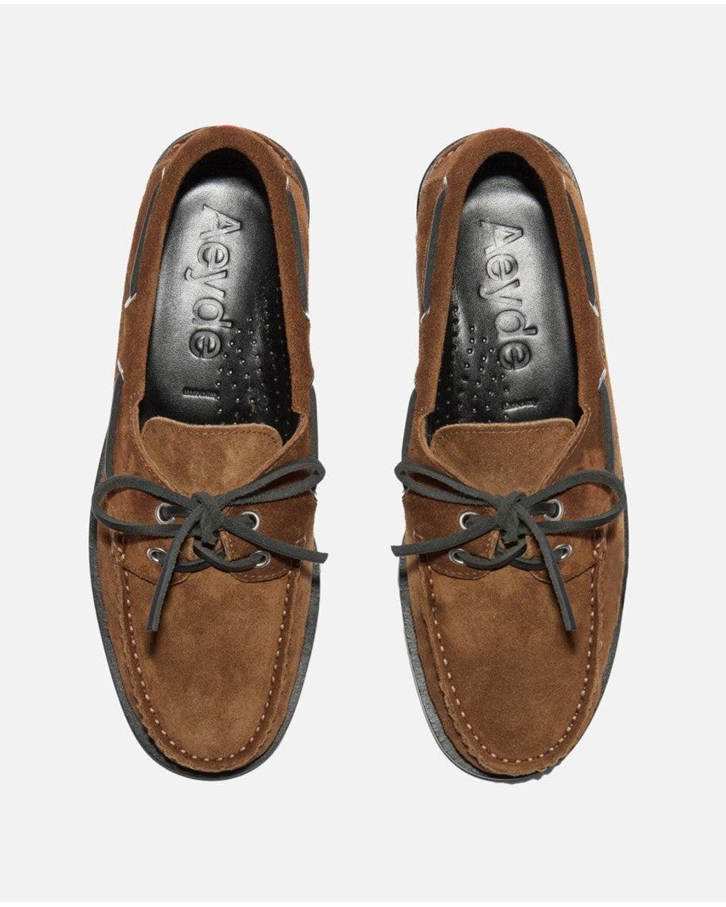 Aeyde Brown Suede Loafers