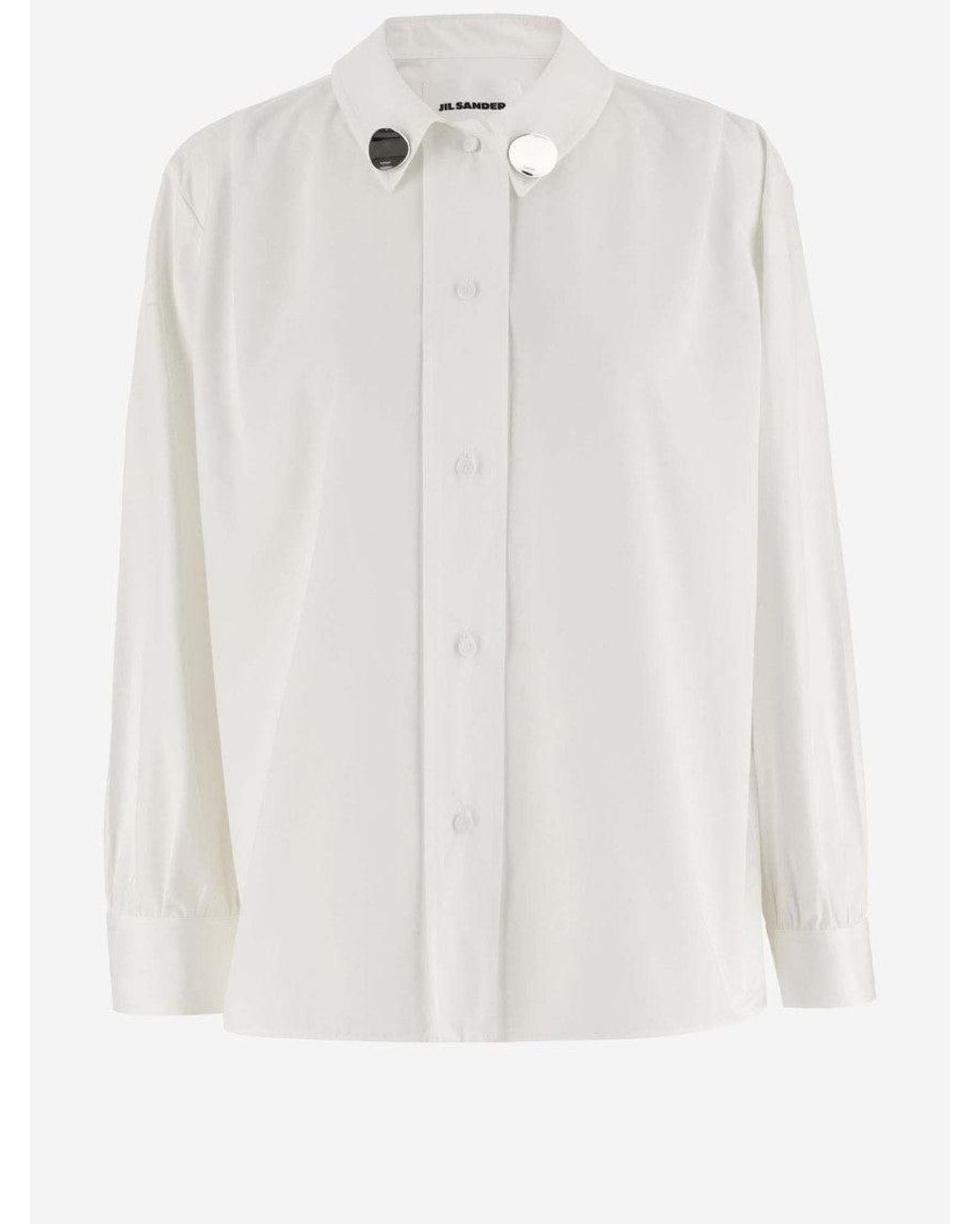 Jil Sander White Clip Details Shirt