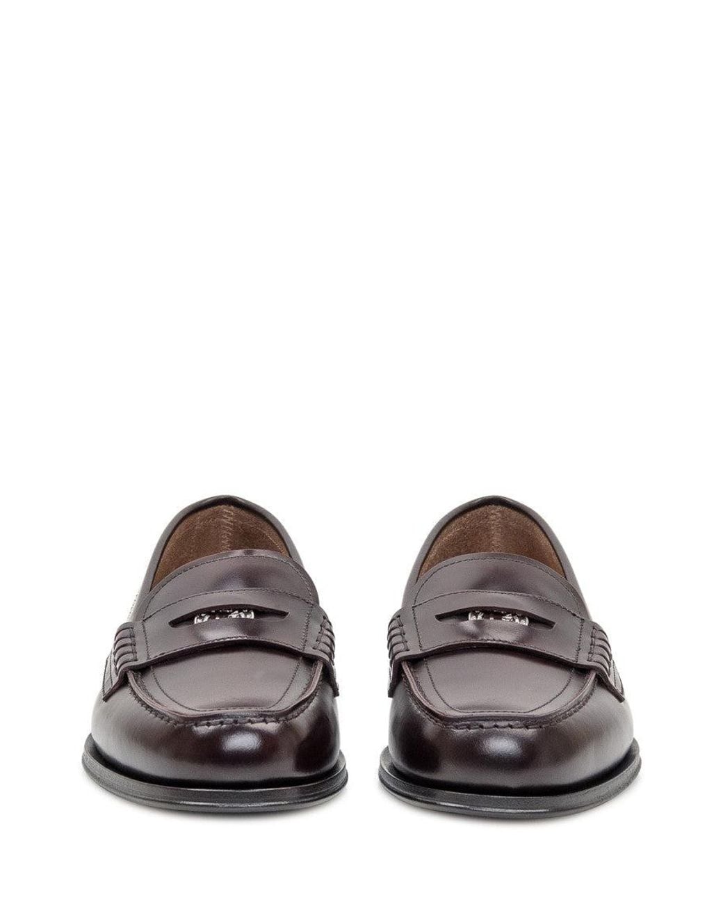 DSquared² White Leather Loafers