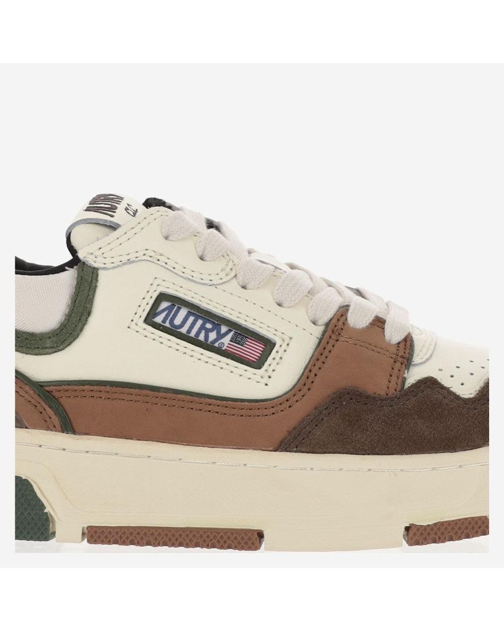 Autry Brown Clc Leather Sneakers