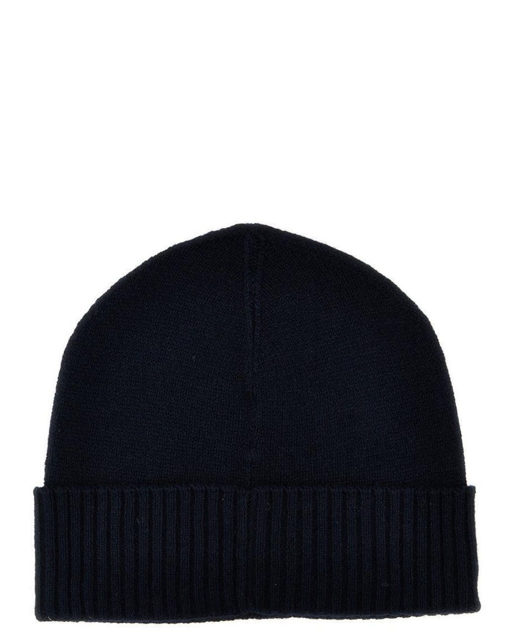 Boss Blue Logo Beanie Cap for men