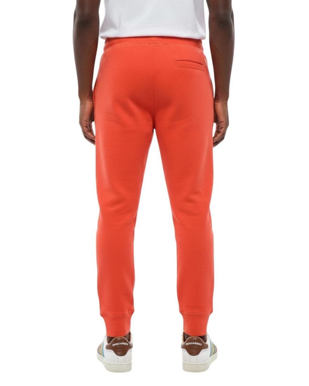 DSquared² Red Logo Trousers for men