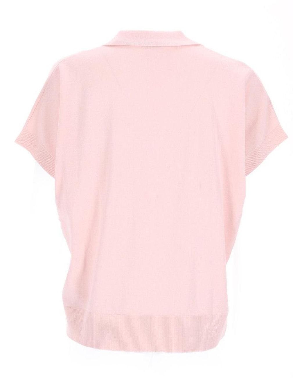 Aspesi Pink Solid Shirt Collar Polo