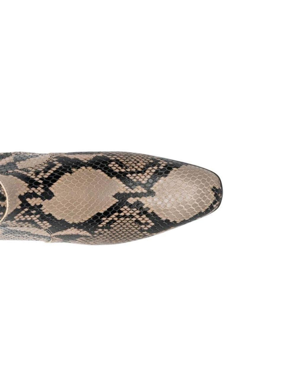 Khaite Brown Printed Marfa Boots