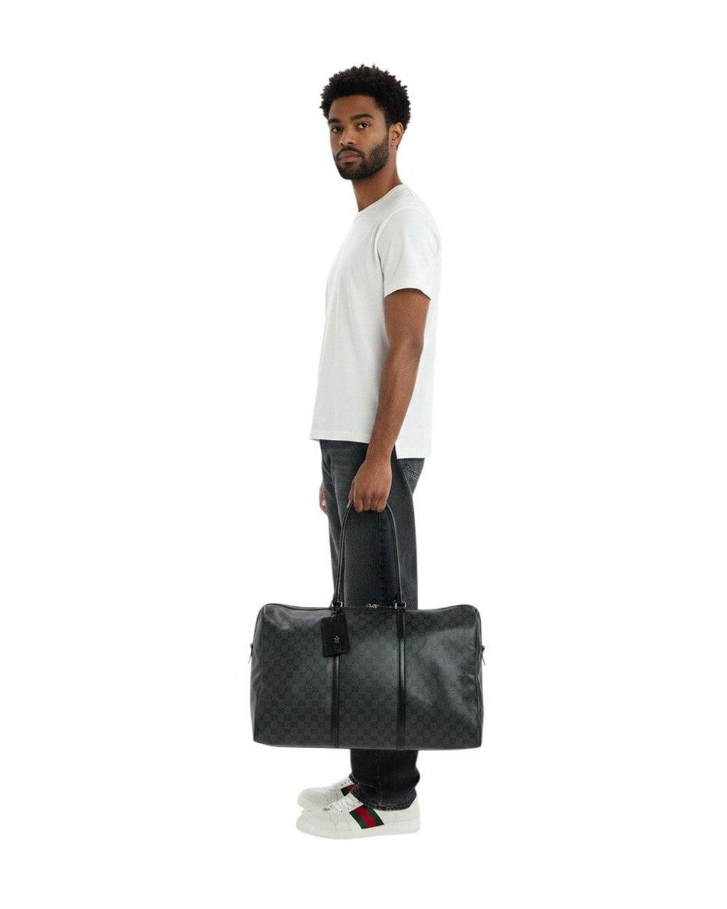 Gucci Black Essence Classic Large Duffle Bag for men