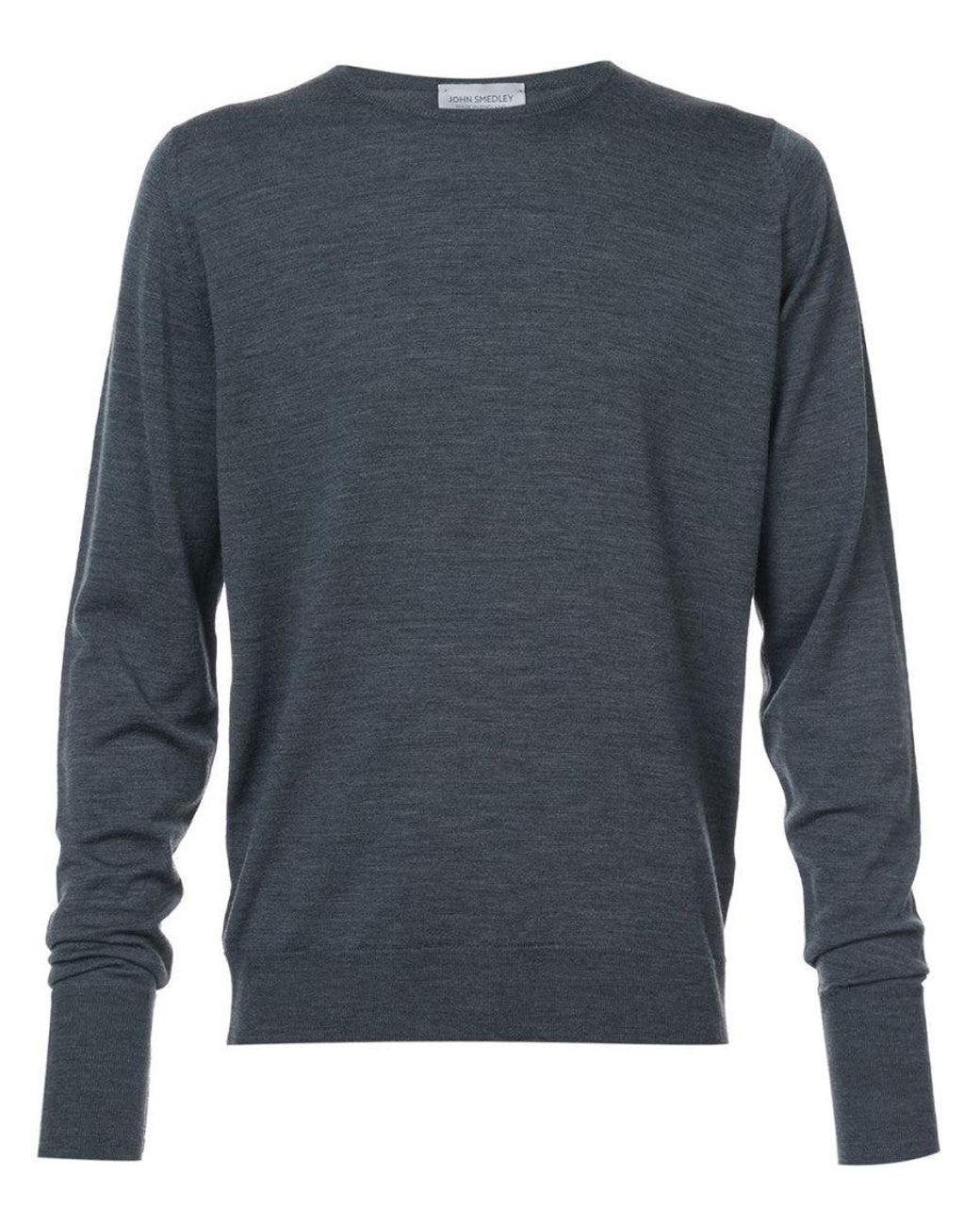 John Smedley Blue Dark Maglia Sweaters for men