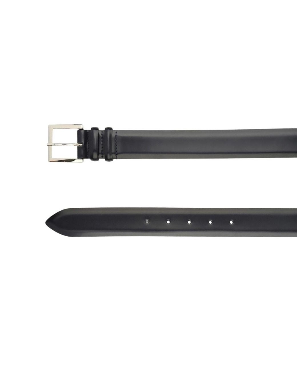 Orciani Black Solid Belt for men