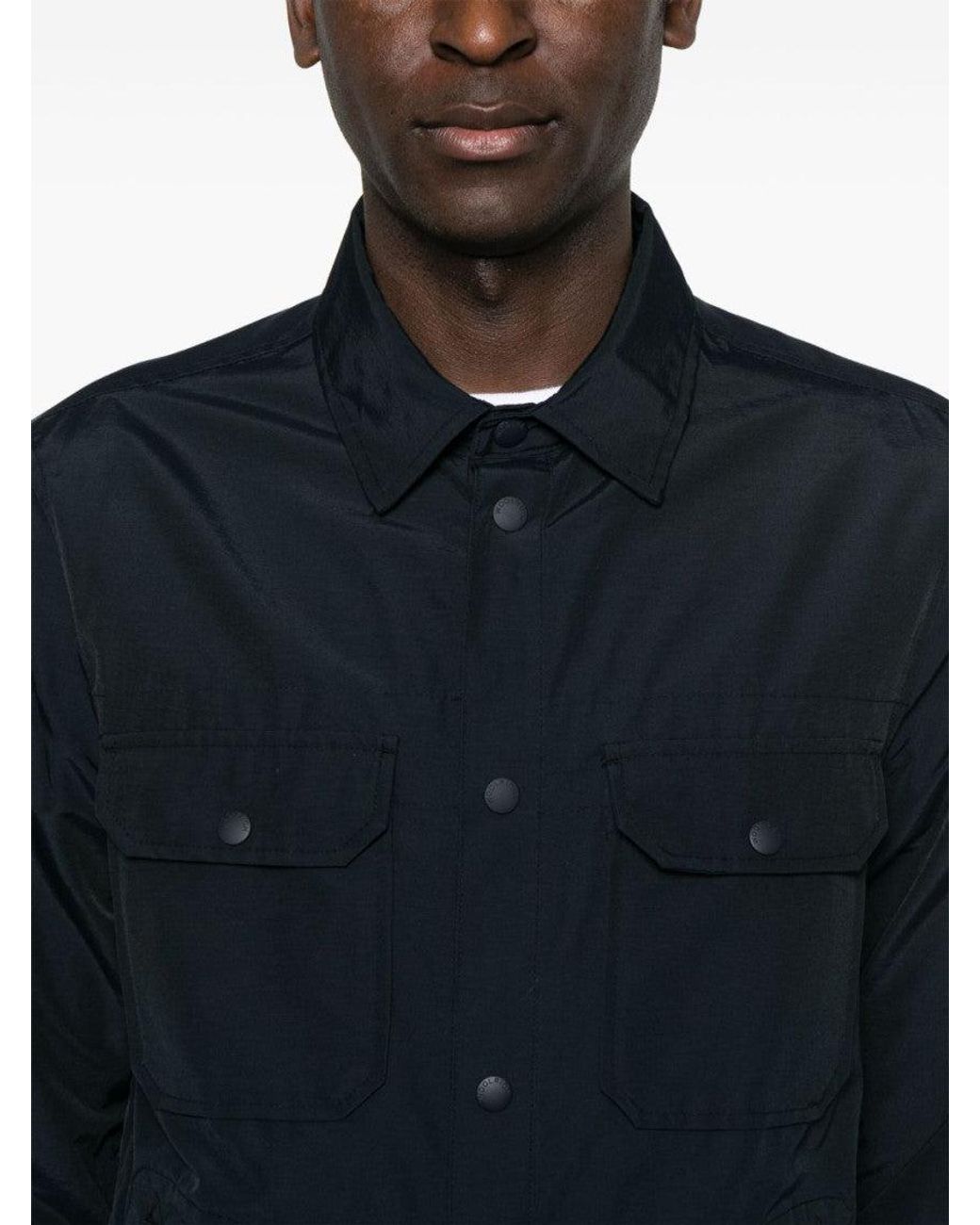 Woolrich Blue Cotton Shirt for men