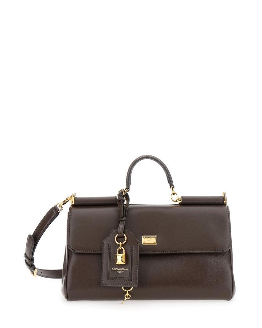Dolce & Gabbana Brown Sicily Satchel