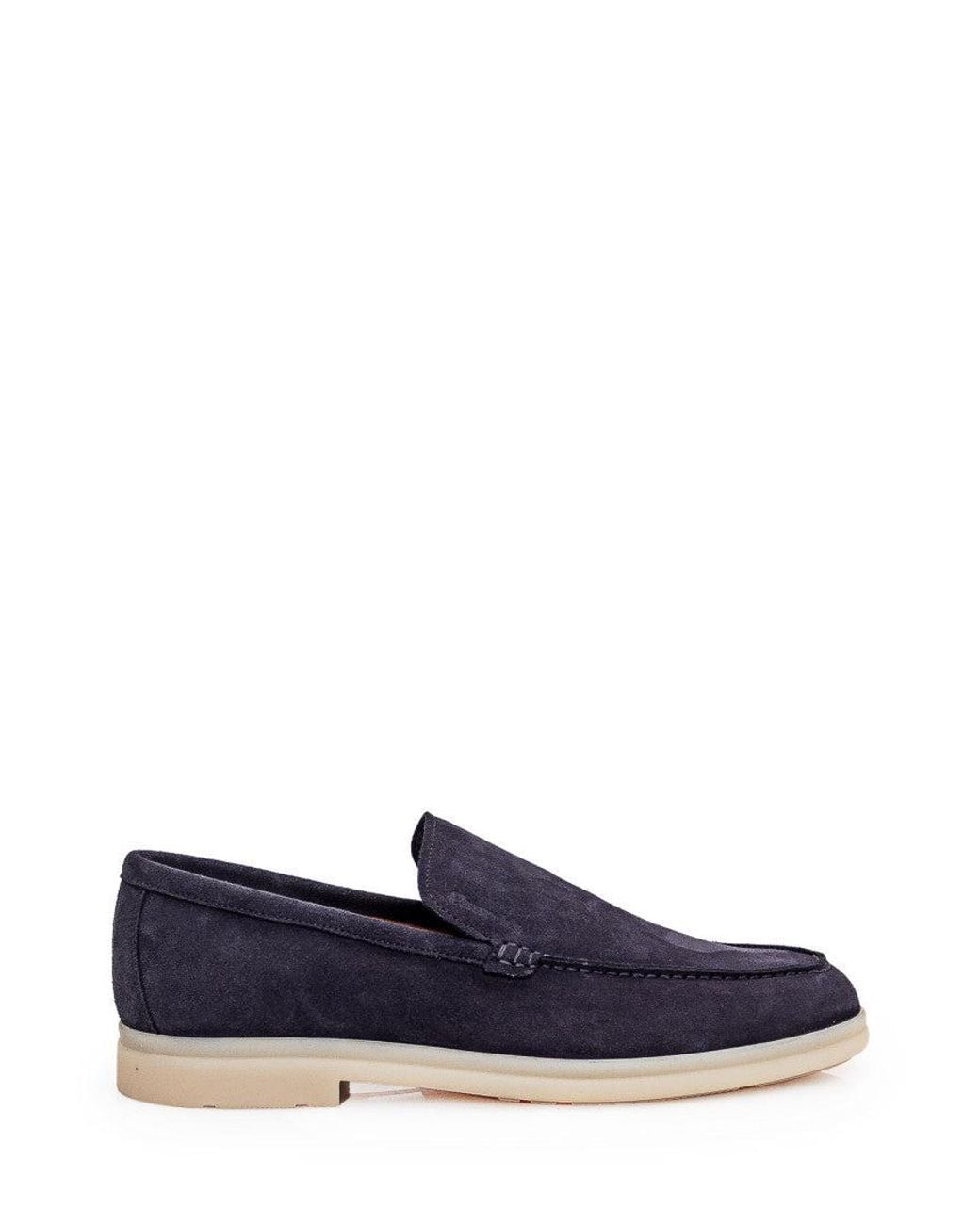 Church's Blue Suede Loafers for men