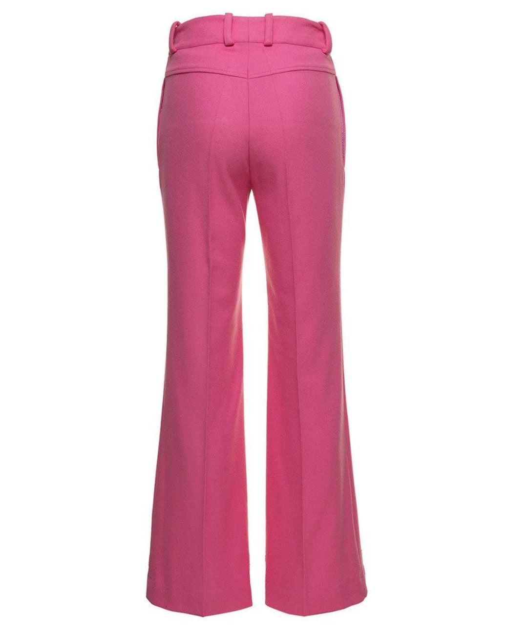 Patou Pink Regular Flared Pants