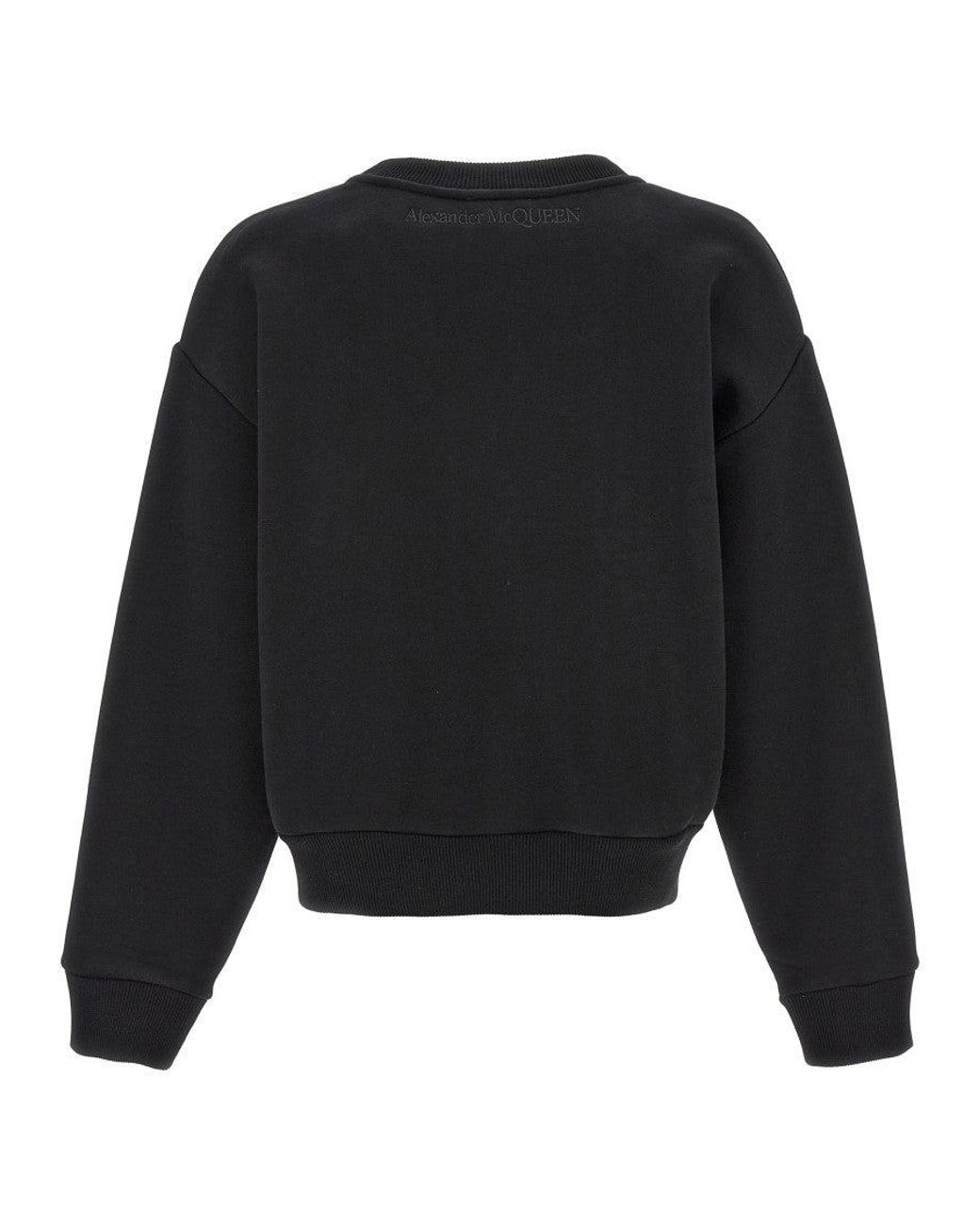 McQueen Black Cut And Sew Sweatshirt