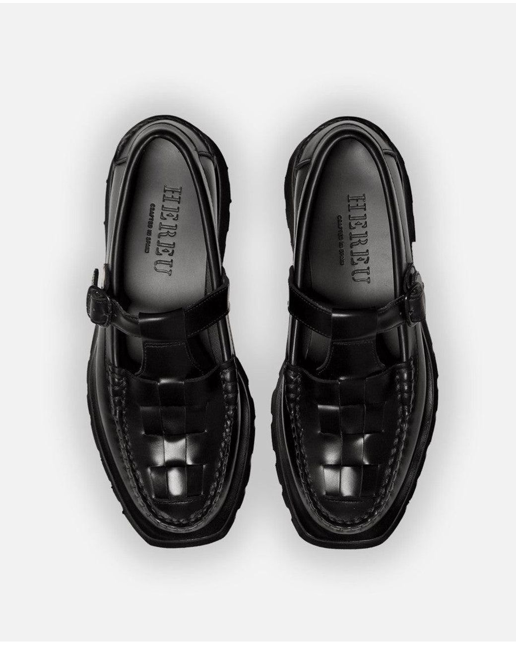 Hereu White Leather Loafers