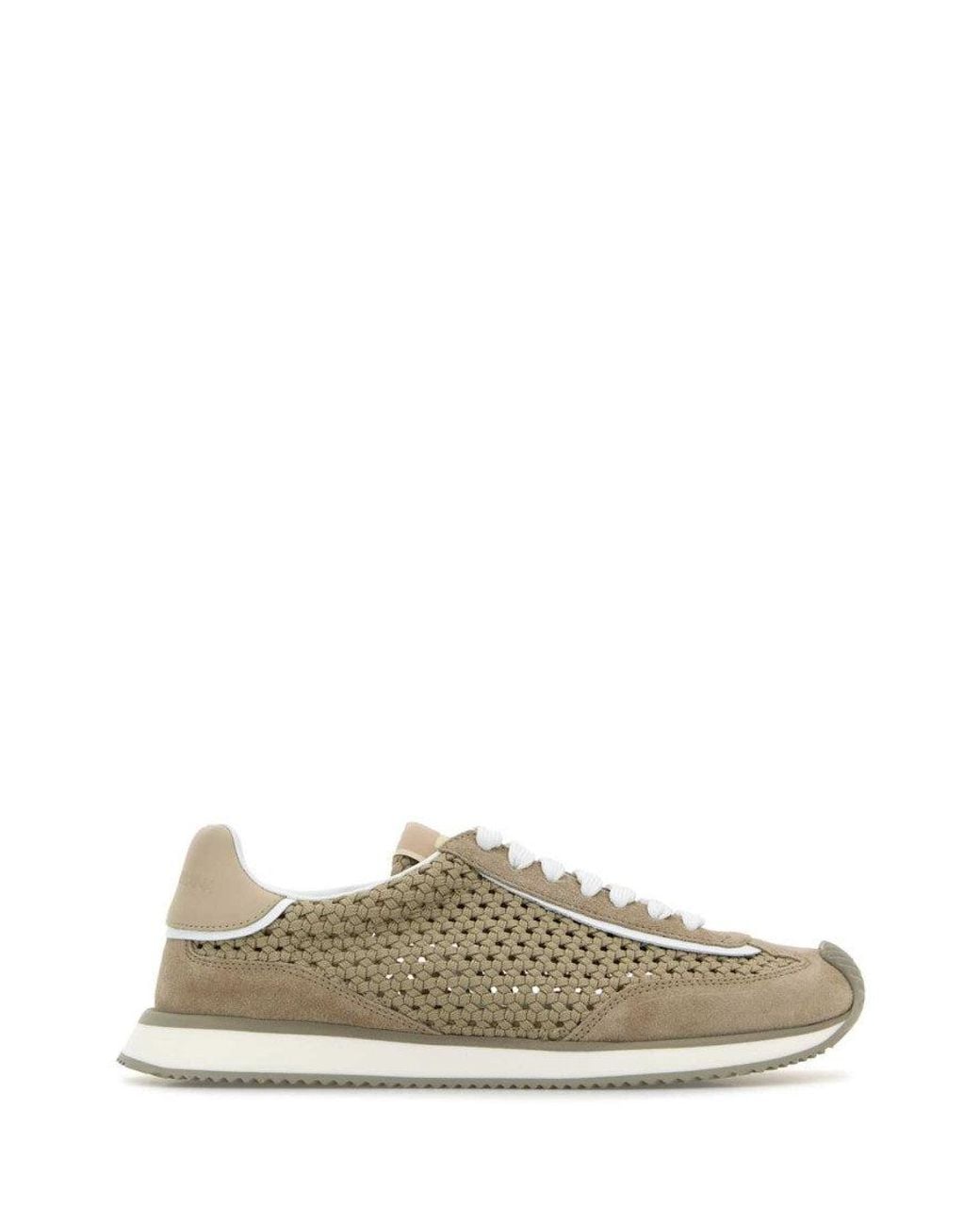 Dolce & Gabbana Natural Lace Up Sneakers for men