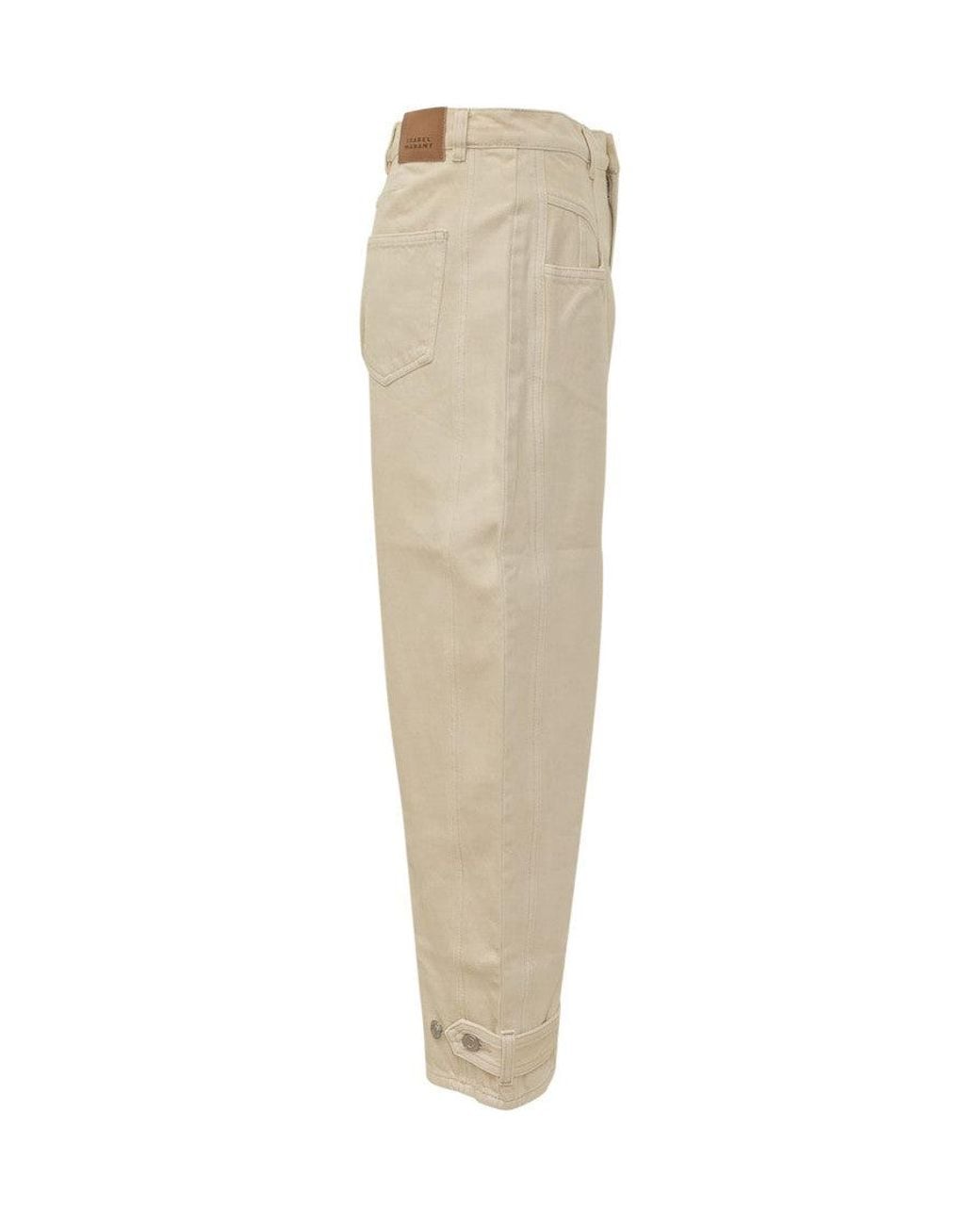 Isabel Marant Natural Relaxed Cargos Pants