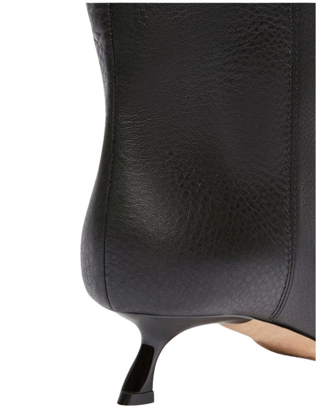 Sportmax Black Leather Baschi Boots