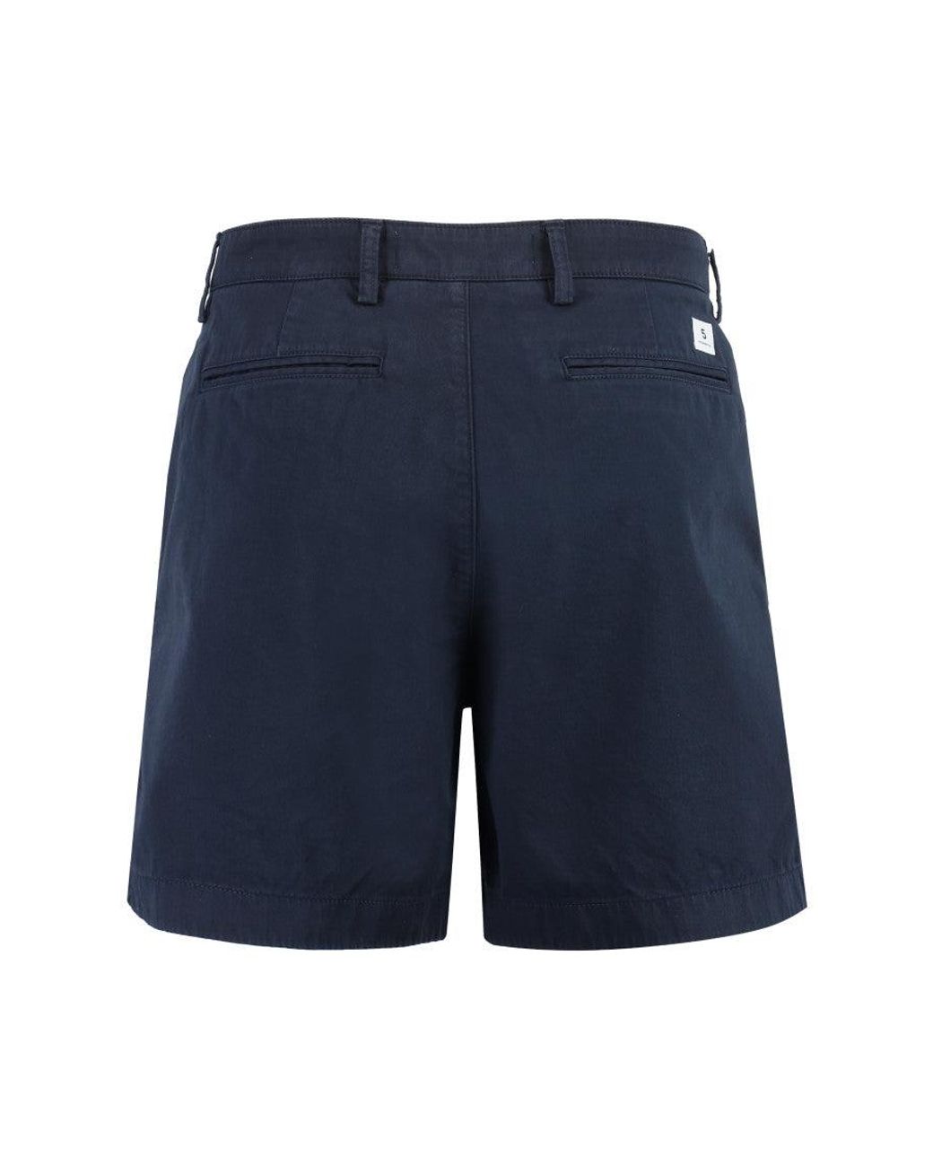 Department 5 Blue Solid Shorts for men