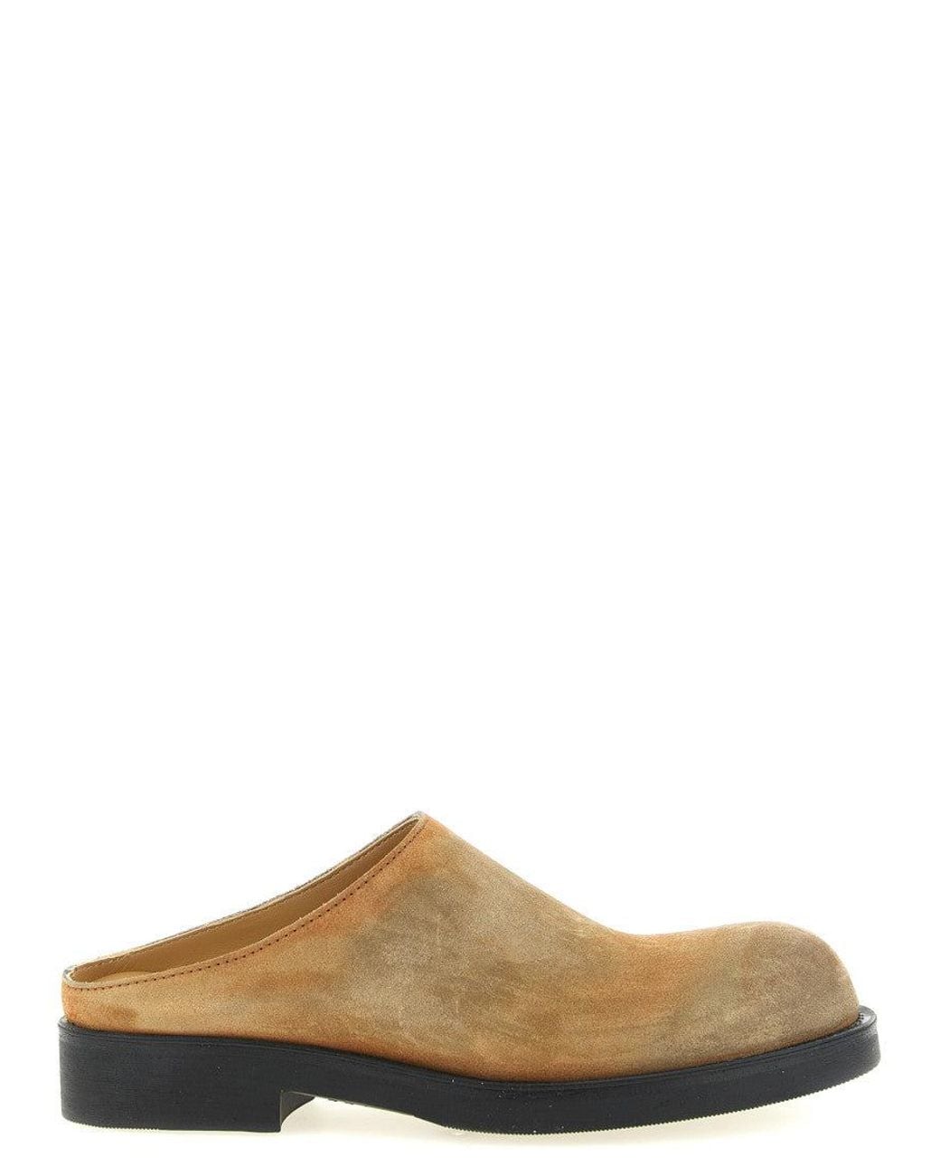 MM6 by Maison Margiela Brown Suede Mules for men