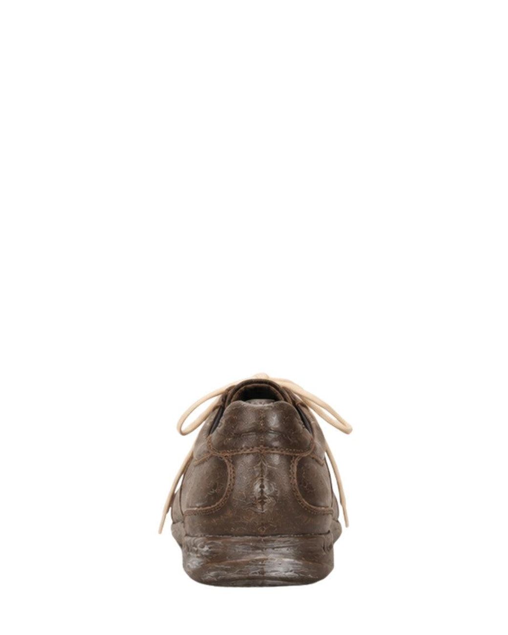 NAMACHEKO Brown Distressed Osterly Sneaker for men