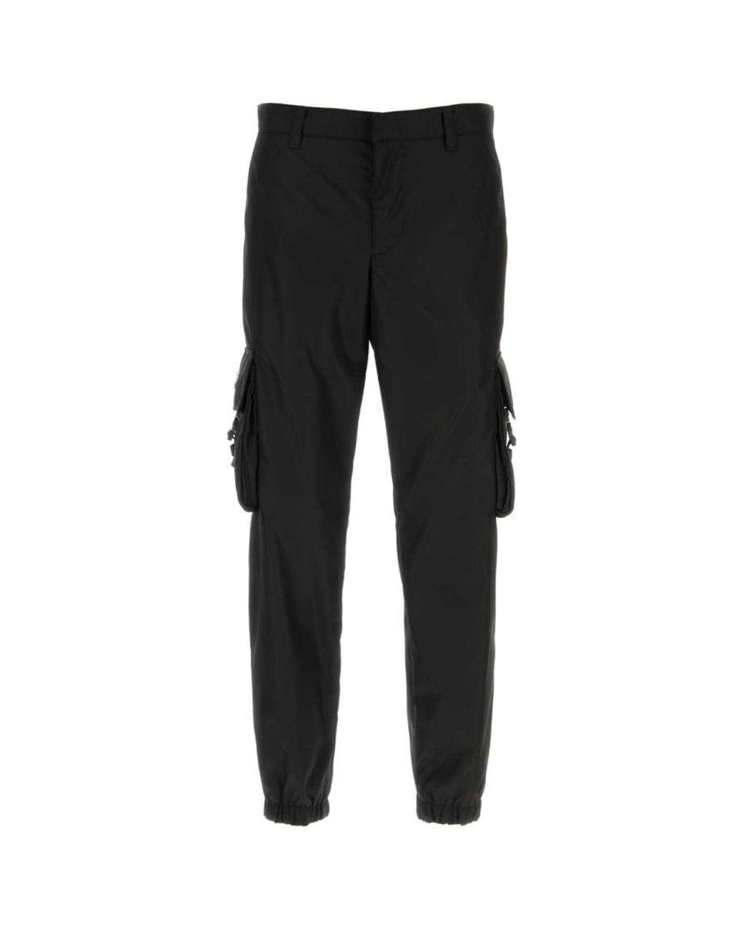 Prada Black Regular Cargo Pants for men
