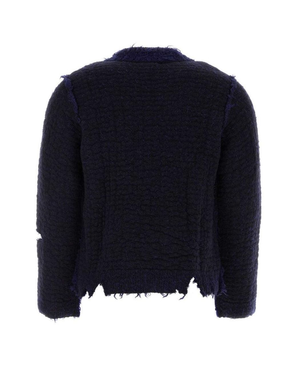 NAMACHEKO Blue Crewneck Sweater for men