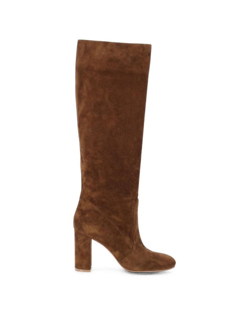 Gianvito Rossi Brown Glen Suede Leather Boots