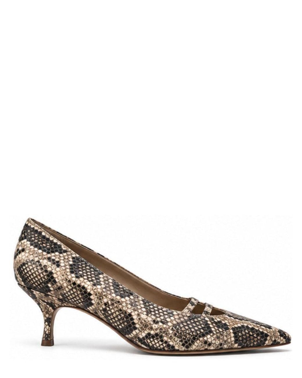Gia Borghini Brown Printed Gigi Pumps