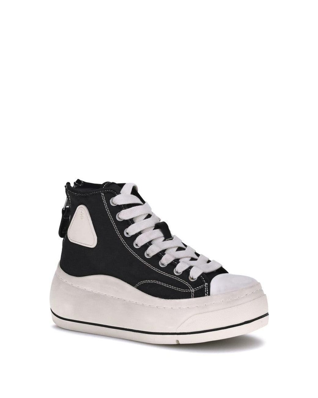 R13 White High Top Sneakers