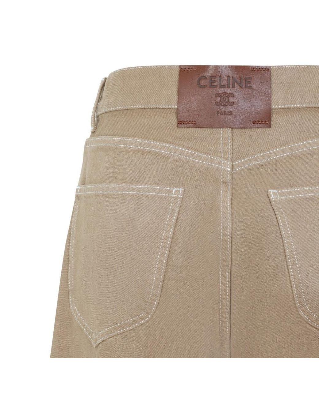 Céline Natural Straight High Rise Jeans