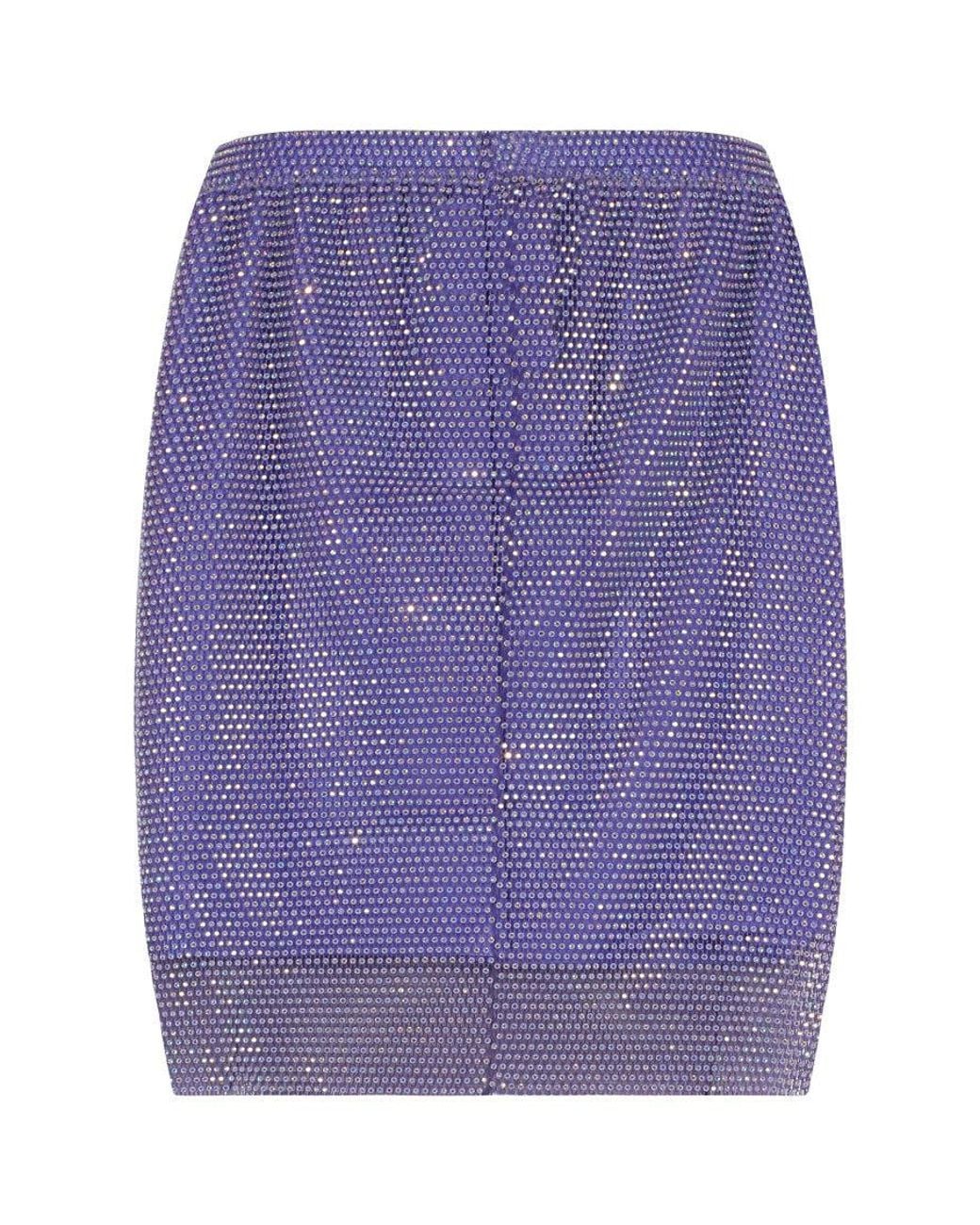 Santa Brands Purple Embellished Mini Skirt