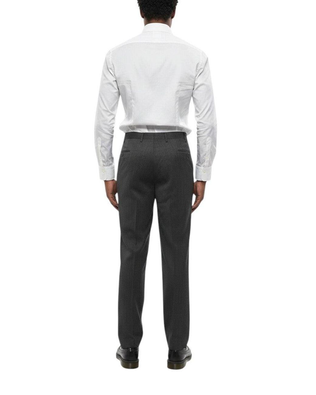 Corneliani Black Regular Pants for men