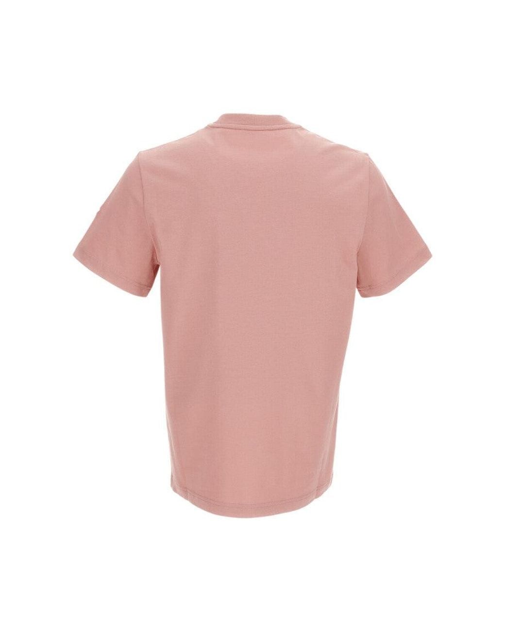 Moncler Pink Logo T-Shirt for men