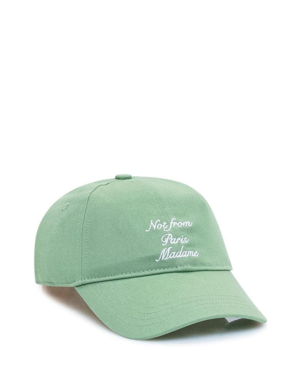 Drole de Monsieur Green Embroidered Logo Baseball Hat for men