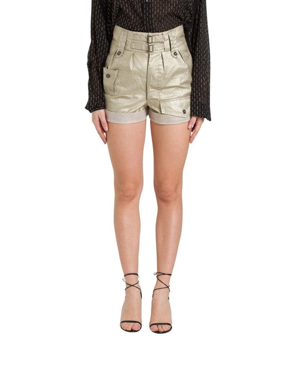 Saint Laurent Black Solid Shorts