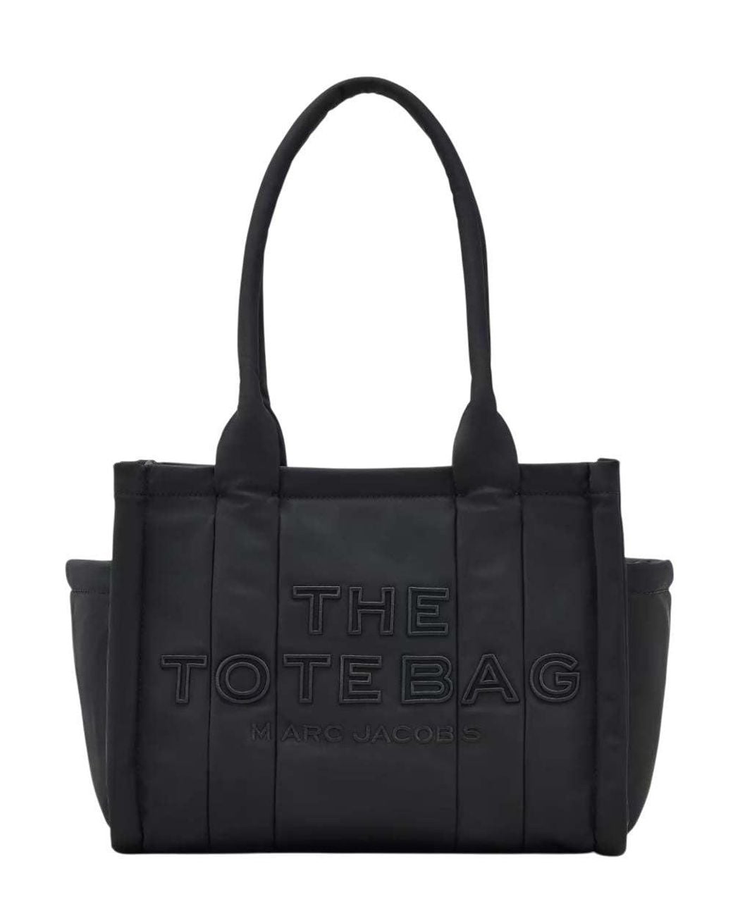 Marc Jacobs Black Puffy Top Zip Medium Tote