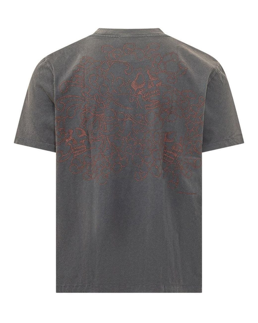 Our Legacy Gray Crew Neck T-Shirt for men