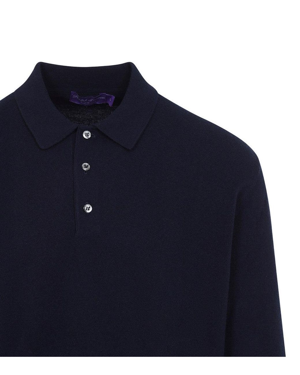 Ralph Lauren Blue Dark Polo Sweater for men
